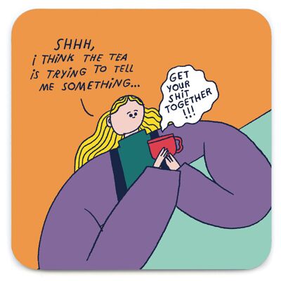 Funny Gift - Tea Coaster by Majasbok