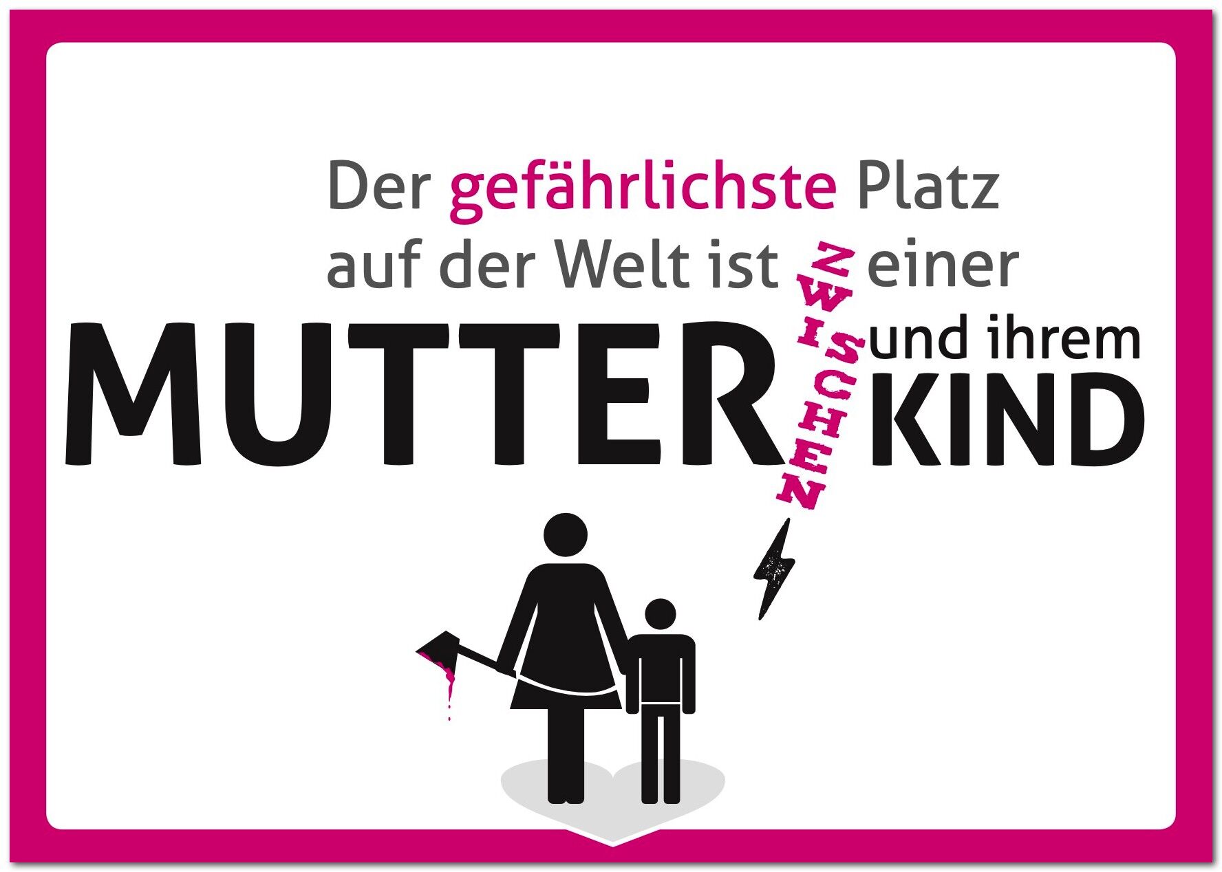 Cartolina "Posto più pericoloso"