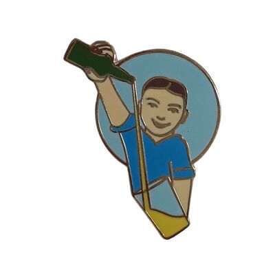 Broche - Asturies – Verseur de cidre bleu – Ps016-1