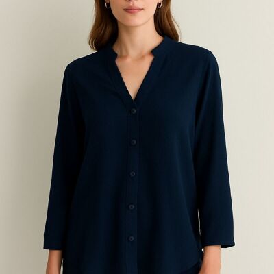 Camicia ampia con bottoni abbinata