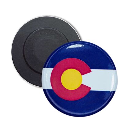 Round Magnet - Colorado State Flag - USA