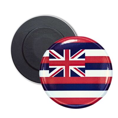 Round Magnet - Hawaii State Flag - USA