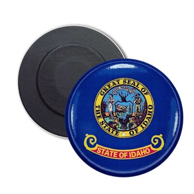 Round Magnet - Idaho State Flag - USA