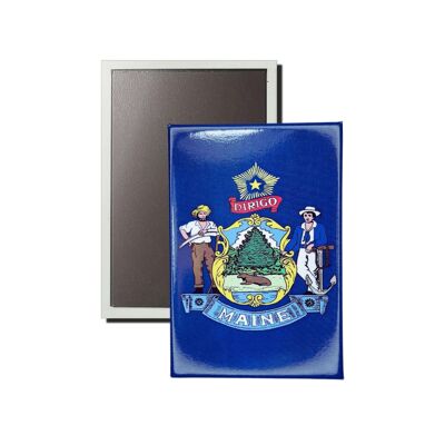 Vertical Magnet - Maine State Flag - USA