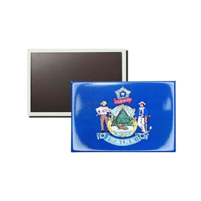 Horizontal Magnet - Maine State Flag - USA