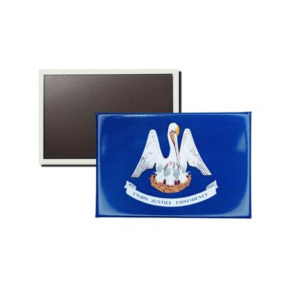 Horizontal Magnet - Louisiana State Flag - USA