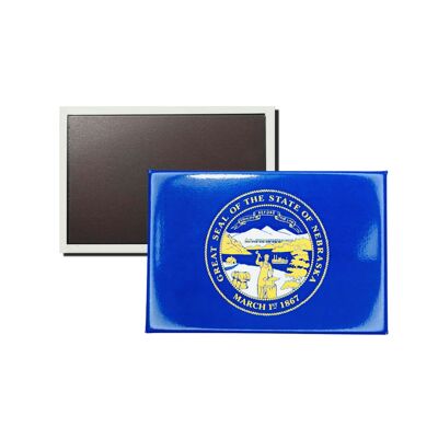 Horizontal Magnet - Nebraska State Flag - USA