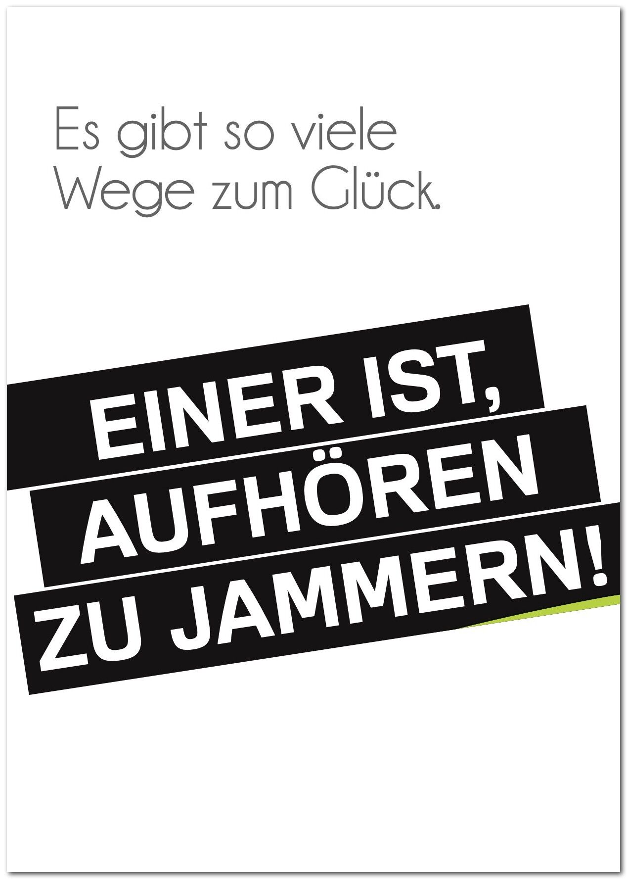 Cartolina "Ci sono molte strade verso la felicità"