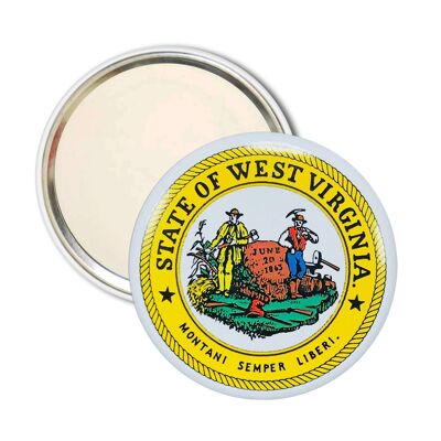 Specchietto tascabile - Stemma dello Stato della Virginia Occidentale - USA