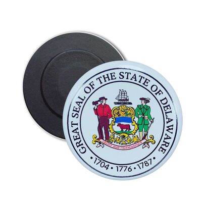 Magnete rotondo - Scudo dello Stato del Delaware - USA