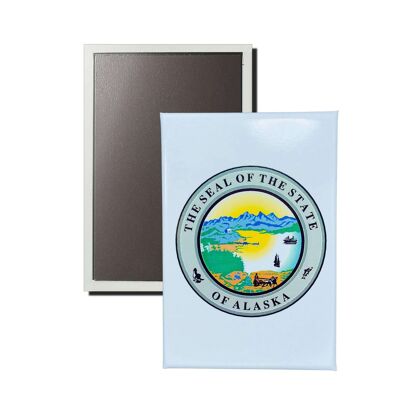 Magnete verticale - Scudo dello Stato dell'Alaska - USA