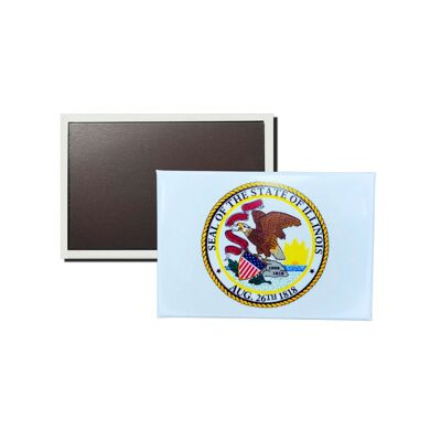 Magnete orizzontale - Scudo dello Stato dell'Illinois - USA