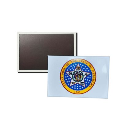 Horizontal Magnet - Oklahoma State Shield - USA