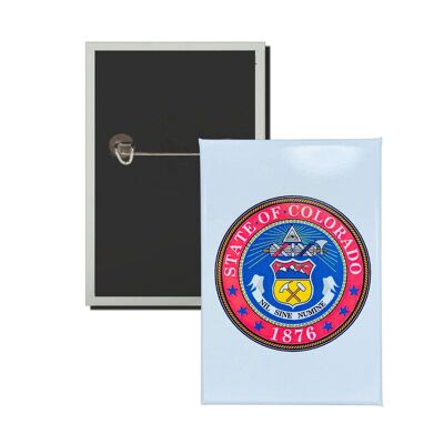 Vertical Plate - Colorado State Shield - USA