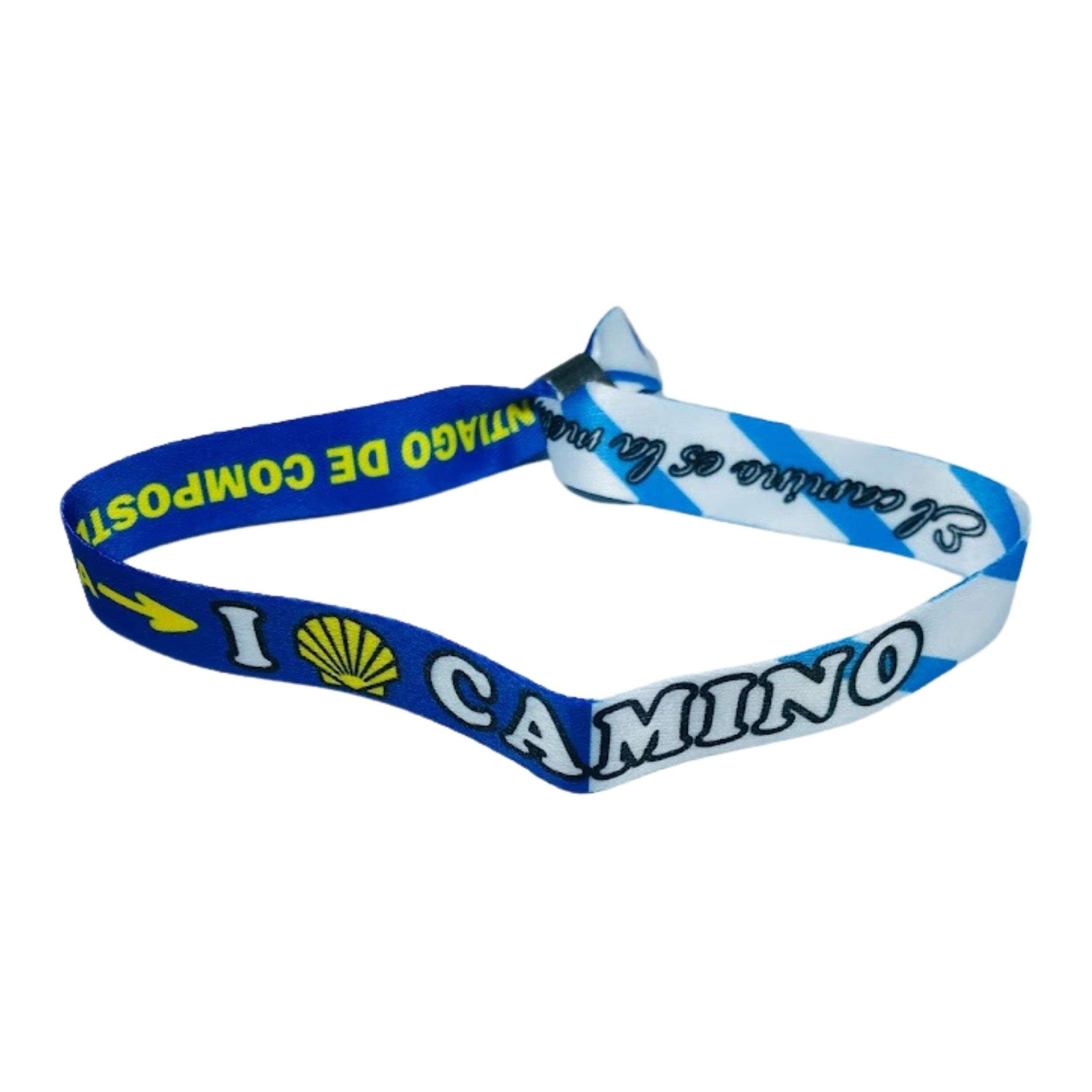Pulsera - I Love Camino Santiago - Bandera Galicia - España - P2782