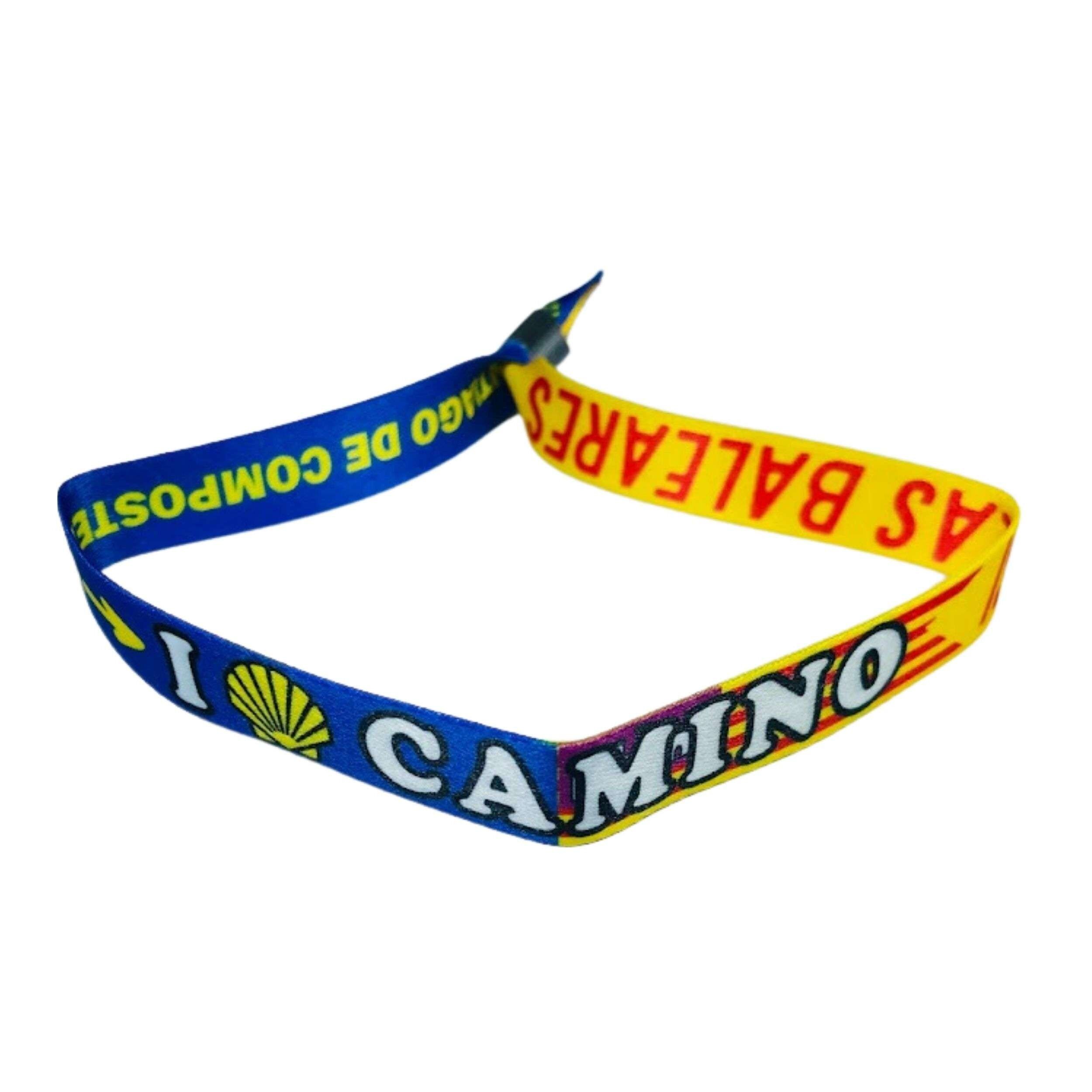 Pulsera - I Love Camino Santiago - Bandera Islas Baleares - España - P2755