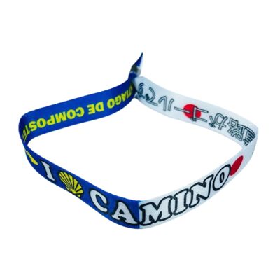 Bracelet - J'aime le chemin de Saint-Jacques-de-Compostelle - Drapeau japonais - P2840