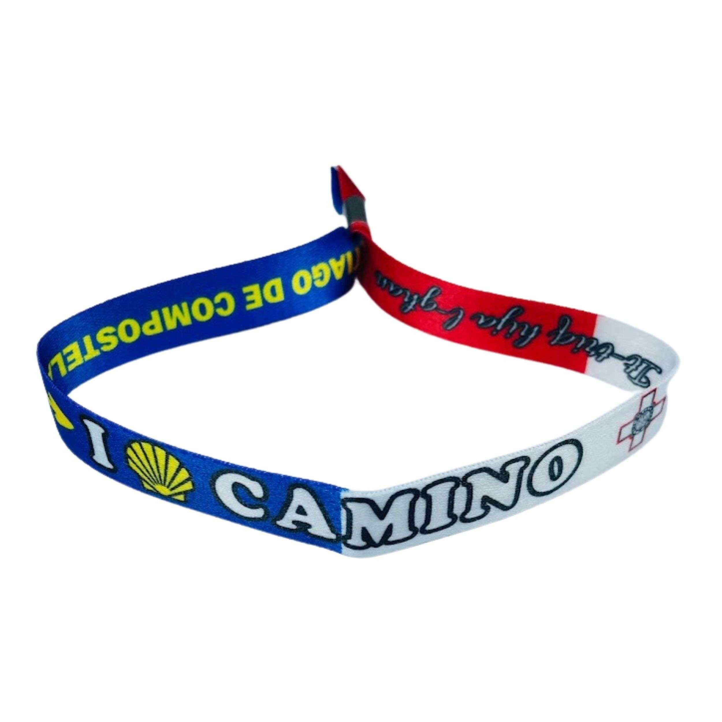 Armband – „I Love Camino Santiago“ – Malta-Flagge – P2807