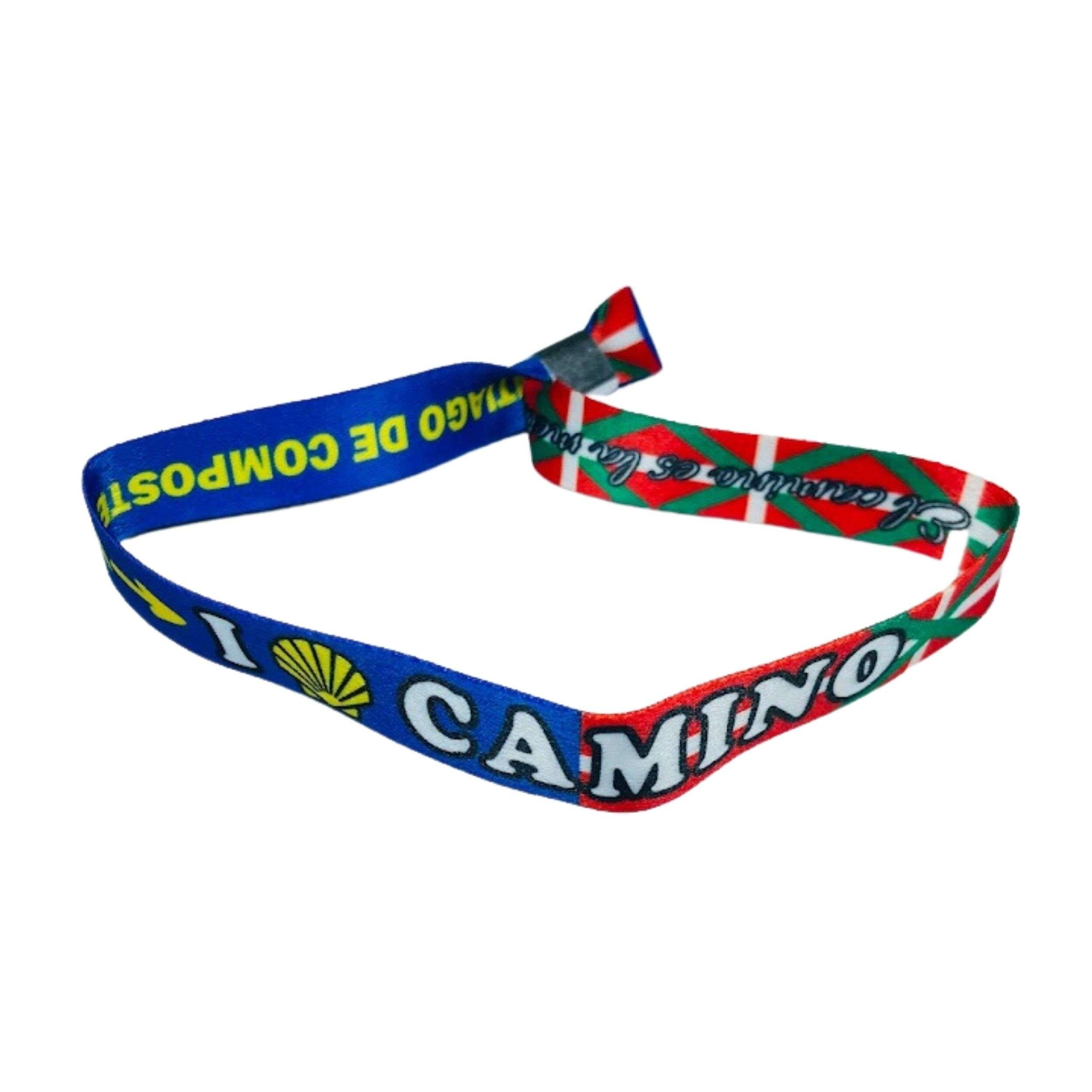 Armband – „I Love Camino Santiago“ – Flagge des Baskenlandes – Spanien – P2781