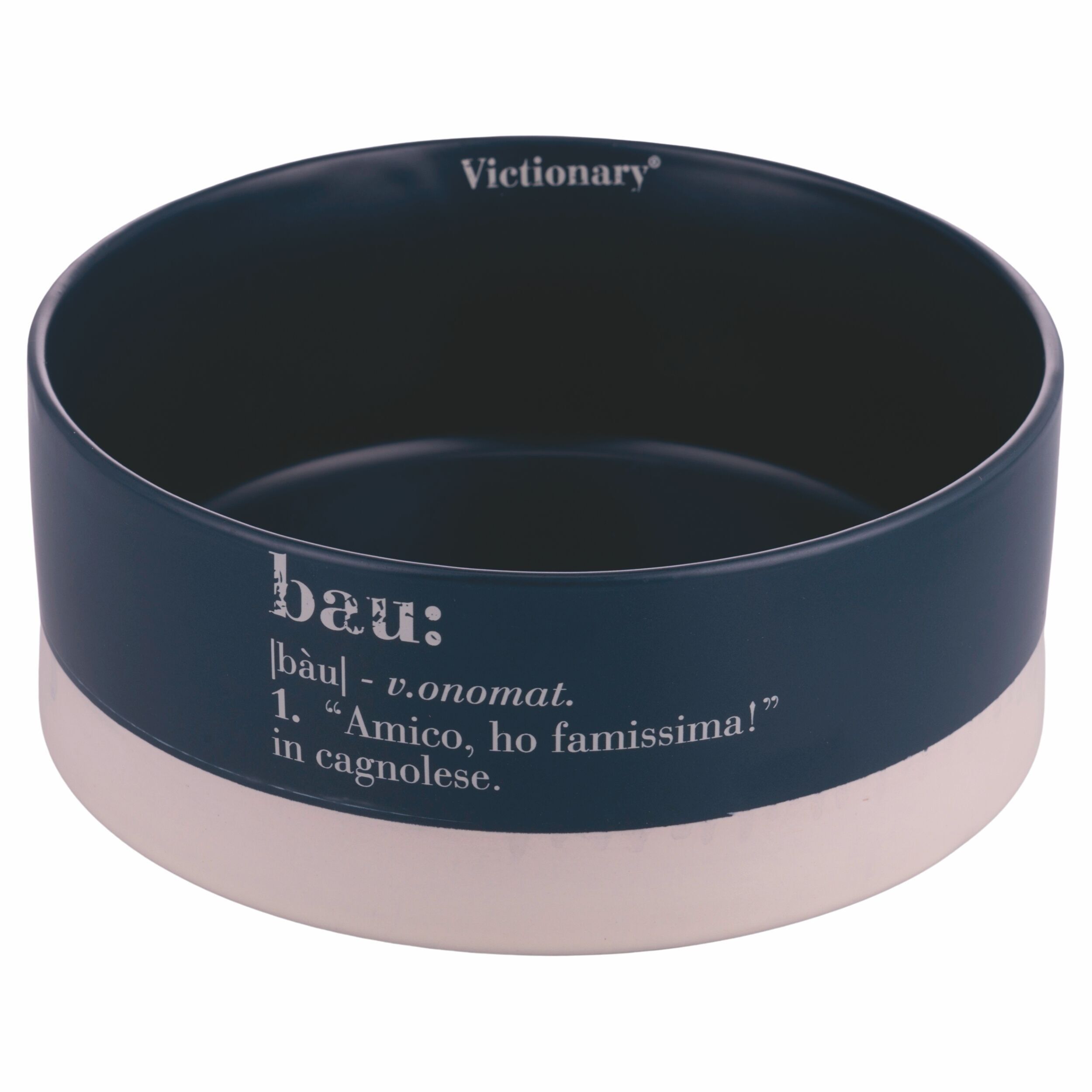 Ciotola grande per cani 1400 ml in gres, Victionary Bau