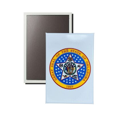Vertical Magnet - Oklahoma State Shield - USA
