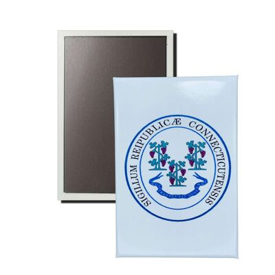 Vertical Magnet - Connecticut State Shield - USA