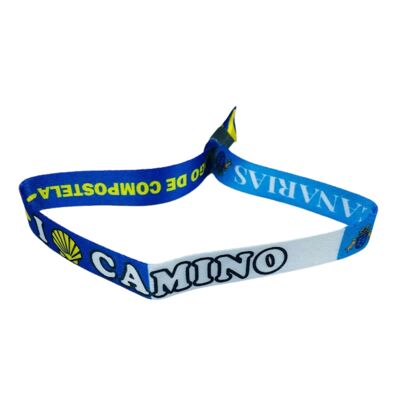 Bracelet - I Love Camino Santiago - Flag - Canary Islands Spain P2848
