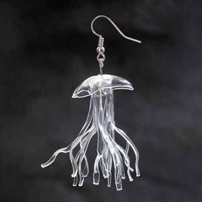 Clear Jellyfish Earrings