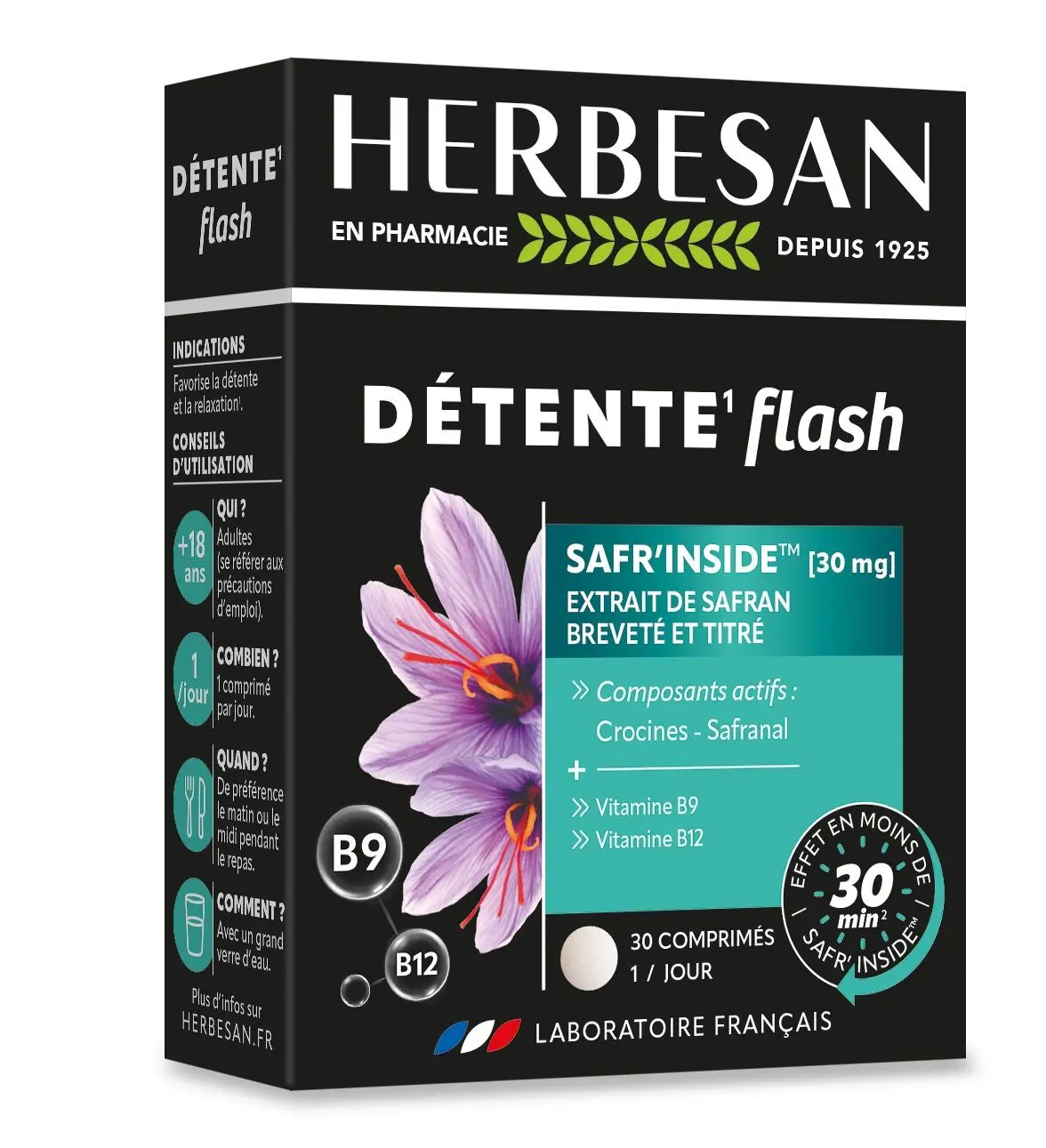 Achat HERBESAN - DÉTENTE FLASH - SAFRAN SAFR'INSIDE™ - Agit en moins de ...