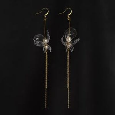 Pendientes de goteo Lumiblume transparentes