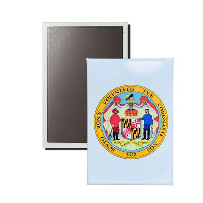Vertical Magnet - Maryland State Shield - USA