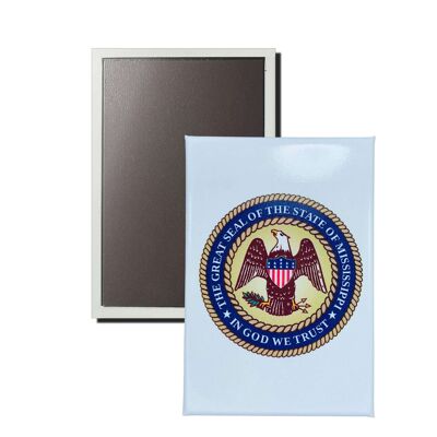 Vertical Magnet - Mississippi State Shield - USA