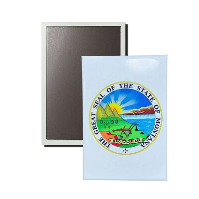 Vertical Magnet - Montana State Shield - USA