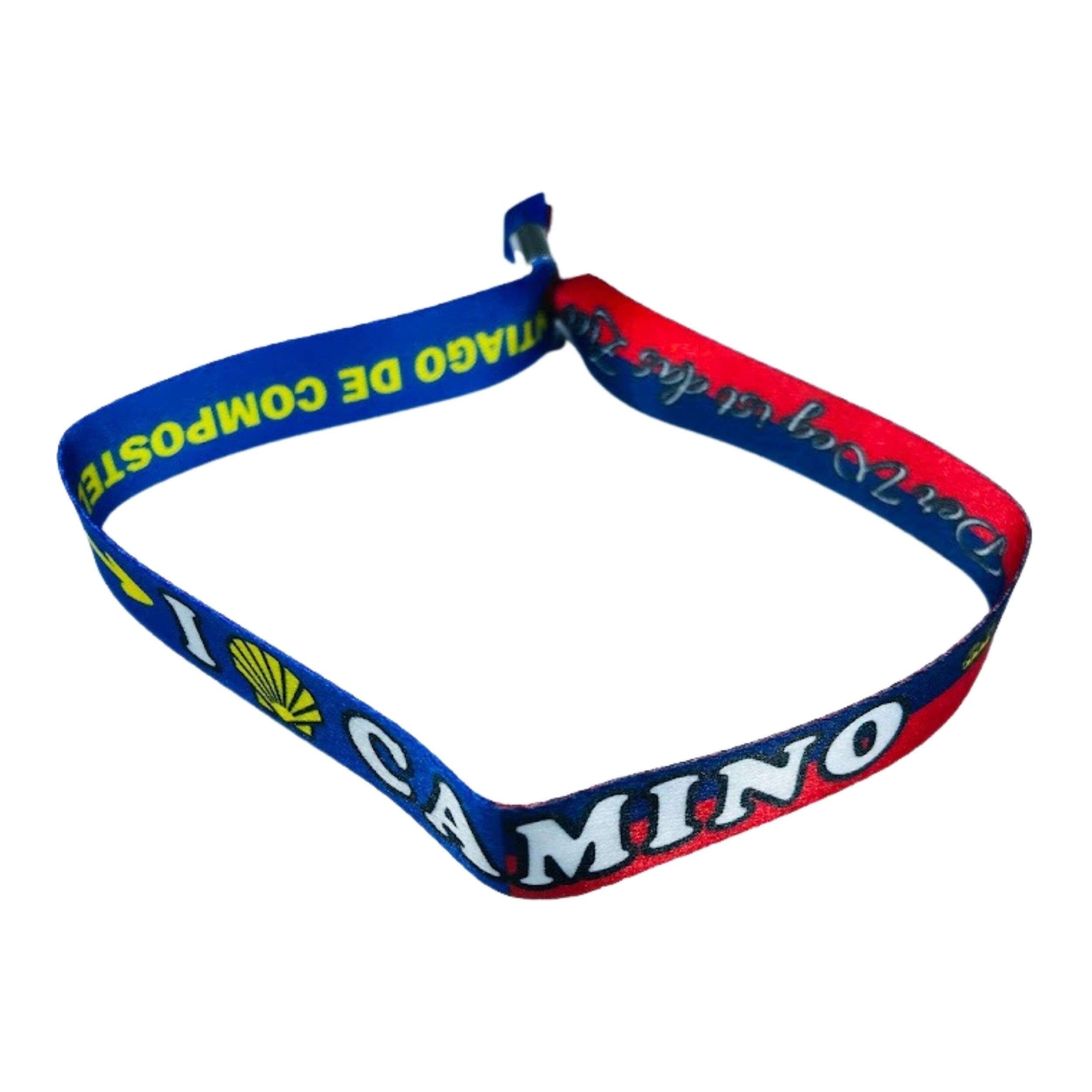 Pulsera - I Love Camino Santiago - Bandera Liechtenstein - P2804