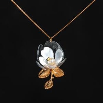 Collier Jasmin - Pièces métalliques dorées 2