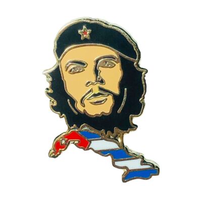 Pin - Che Guevara Carte Drapeau Cuba