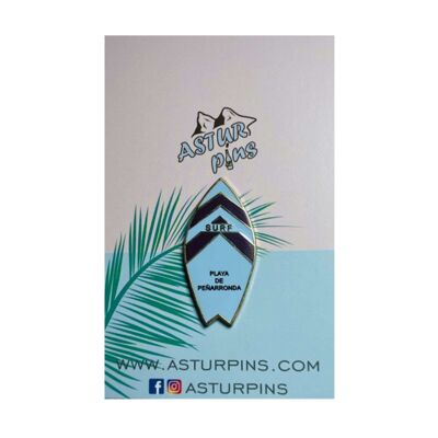 Pin - Blue Surfboard - Peñarronda Beach - Asturias - Ps010