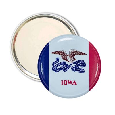 Pocket Mirror - Iowa State Flag - USA