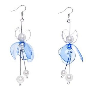 Boucles d'oreilles pendantes Blue Lake durables-bleu clair