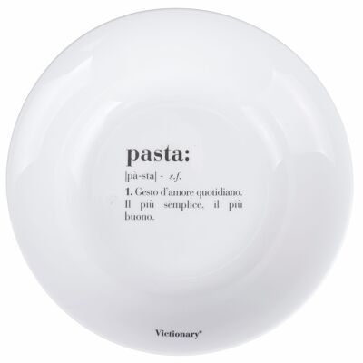 Round deep plate 22 cm in opaline glass, Victionary Pasta