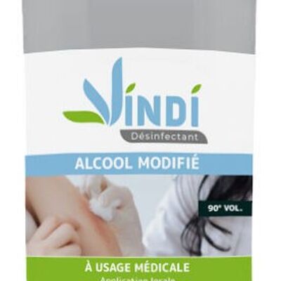Vindi Disinfectant - 90° modified alcohol - 1L bottle - Made in France - Disinfection of healthy skin and medical utensils
