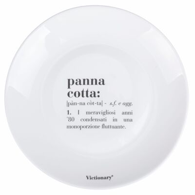 Round Fruit Plate 20.5 cm in Opal Glass, Victionary Panna Cotta