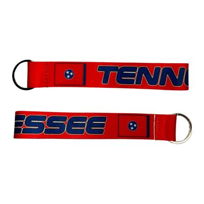 Porte-clés en tissu - Drapeau de l'État du Tennessee - États-Unis - K097