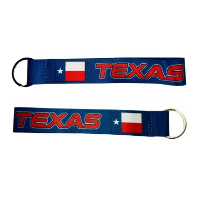 Llavero Tela - Bandera Estado Texas - USA - K096