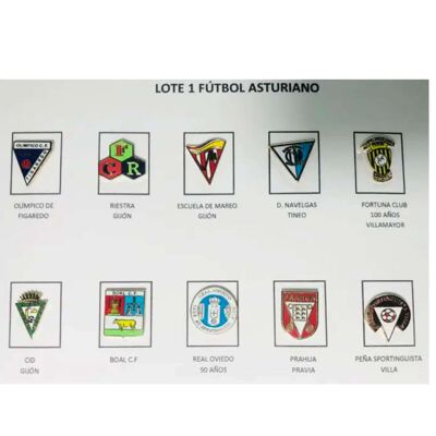 Pins - Lot Nº1 Asturian Football Shields