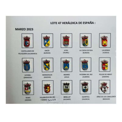 Pins - Lote Nº47 Escudos Heráldicos España