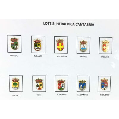 Pins - Lote Nº5 Escudos Heráldicos Cantabria - España