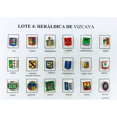 Pin's - Lot n° 4 Blasons héraldiques de Biscaye - Espagne