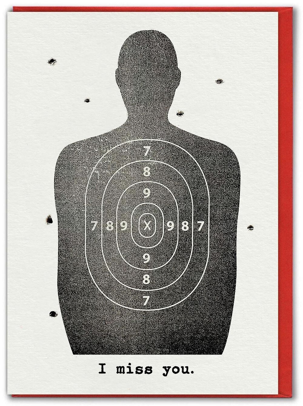 Divertente biglietto di auguri per la tua mancanza - Mi manchi di Hayden Kays