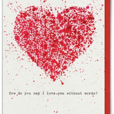 Divertente biglietto di San Valentino/Anniversario - Say How di Hayden Kays